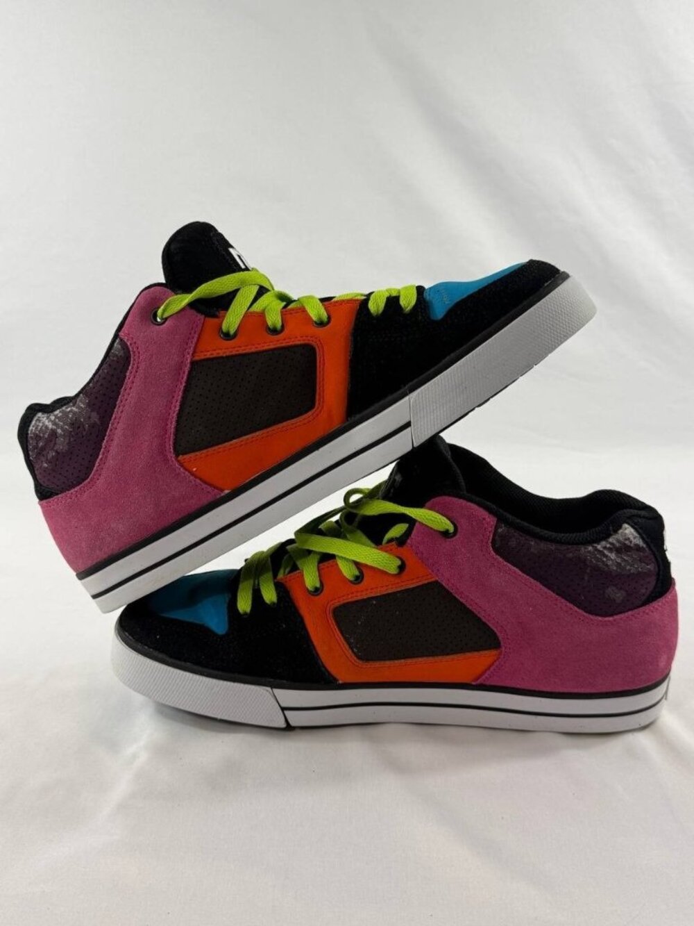 DC Shoes Radar Mens 11.5 Skate Sneakers Multicolor Leather Street